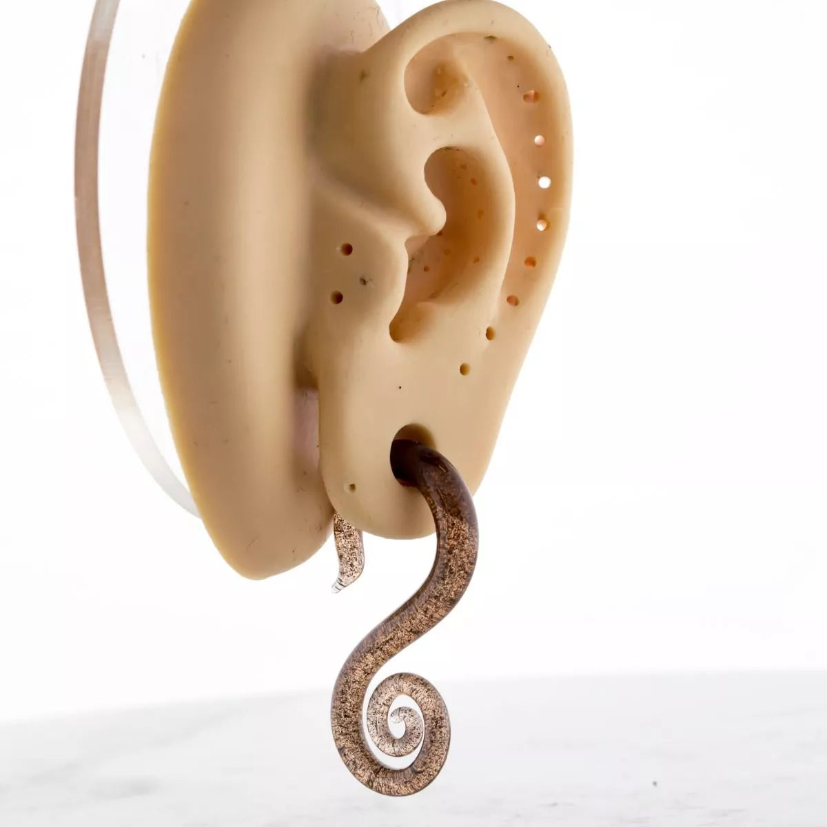 Tapers - Spirals Borosilicate Glass Red Shimmer Seahorse - 1 Piece #SPLT#2 -Rebel Bod-RebelBod