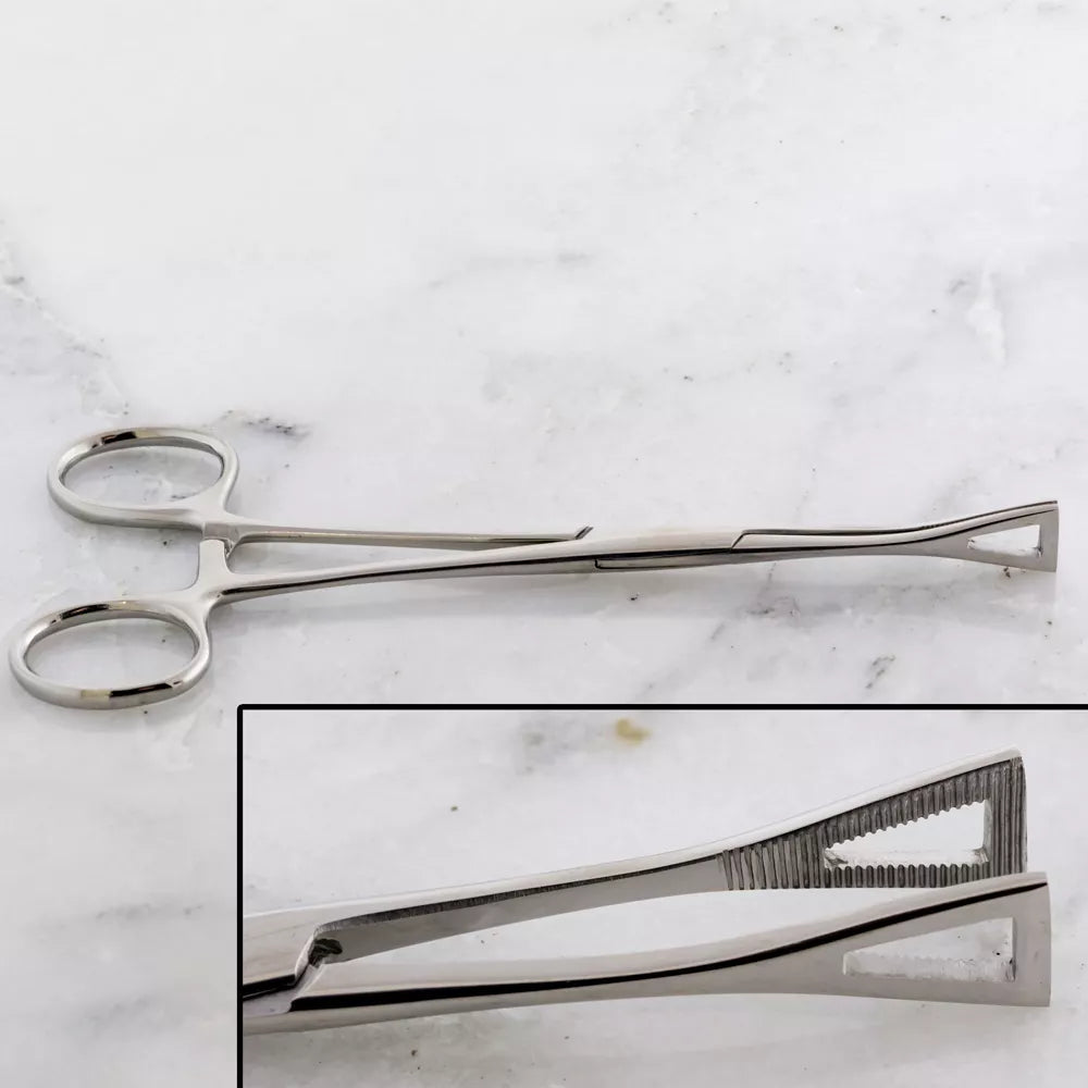 Tools Forceps Penington Non Slotted w/ Ratchet - 1 Piece -Rebel Bod-RebelBod