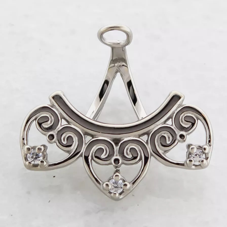 Belly Ring - Dangle Gem Heart Navel Hanger - 1 Piece -Rebel Bod-RebelBod