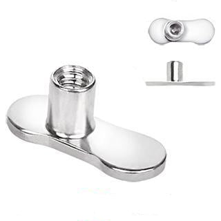 Dermals Grade 23 Titanium Dermal Anchor - 0 Hole / 2mm Rise -Rebel Bod-RebelBod