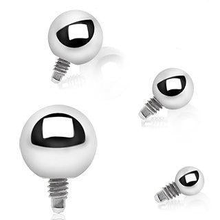 Dermals Grade 23 Titanium Internally Threaded Ball Dermal Top -Rebel Bod-RebelBod