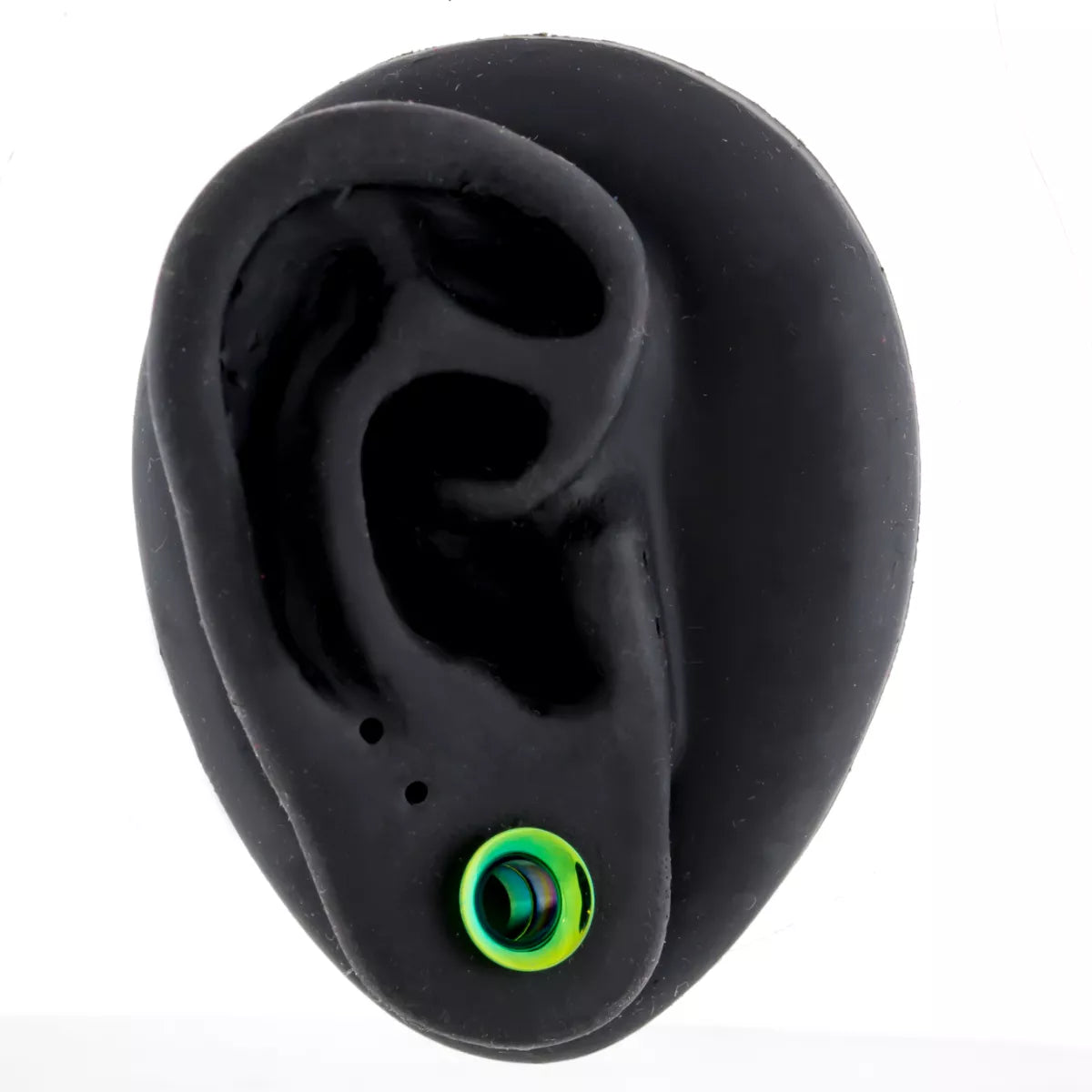 Tunnels - Double Flare Green Anodized Internally Threaded Tunnels  - 1 Piece -Rebel Bod-RebelBod