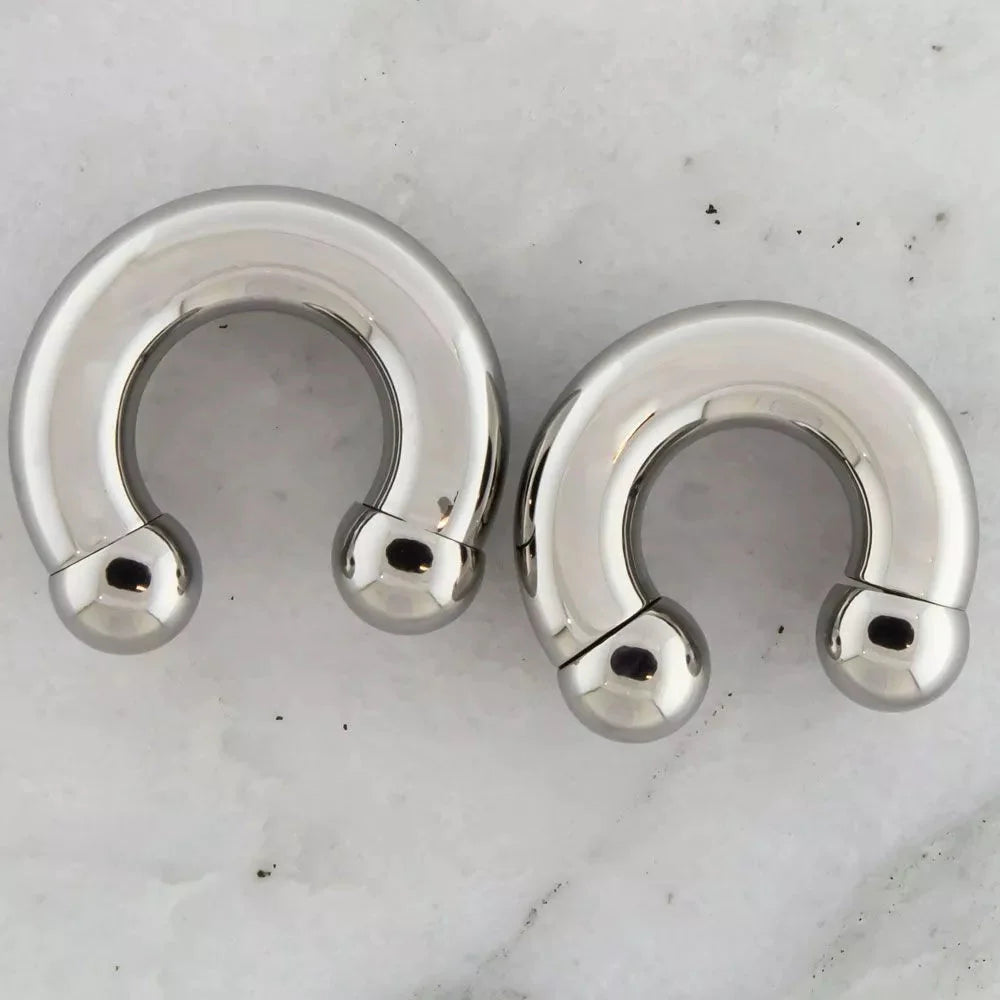 Circular barbell earrings online