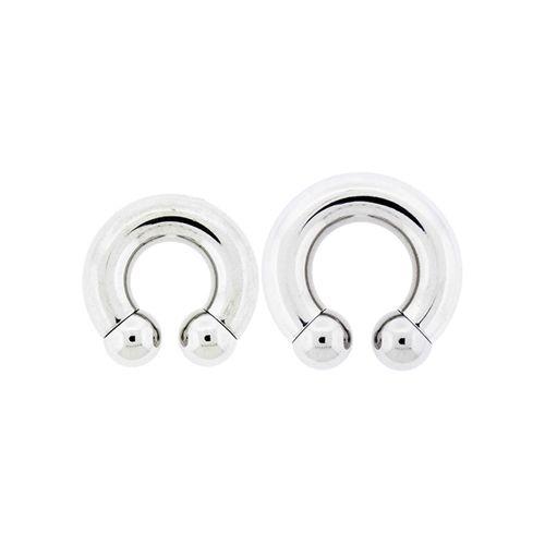 CIRCULAR BARBELL | HORSESHOE Internally Threaded Circular Barbell Horseshoe - 1 Piece #SPLT#6 -Rebel Bod-RebelBod