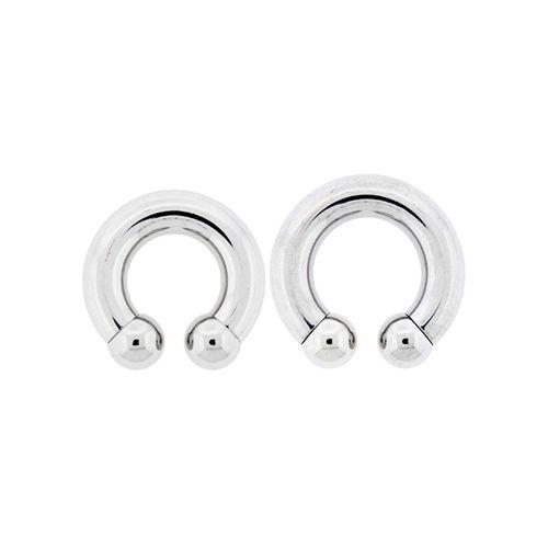 CIRCULAR BARBELL | HORSESHOE Internally Threaded Circular Barbell Horseshoe - 1 Piece #SPLT#6 -Rebel Bod-RebelBod