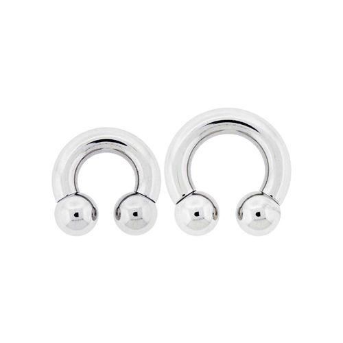 CIRCULAR BARBELL | HORSESHOE Internally Threaded Circular Barbell Horseshoe - 1 Piece #SPLT#6 -Rebel Bod-RebelBod