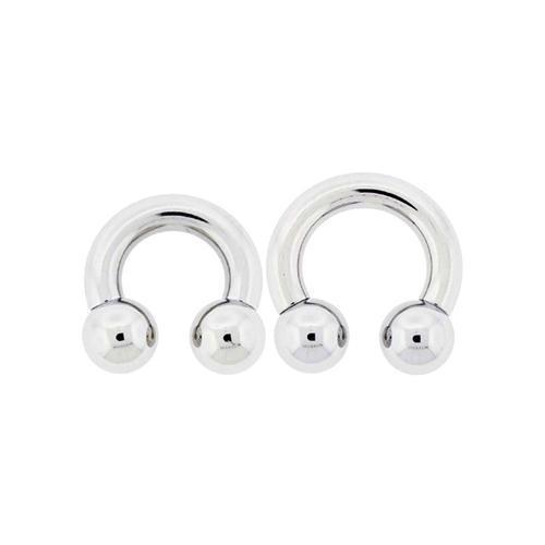 CIRCULAR BARBELL | HORSESHOE Internally Threaded Circular Barbell Horseshoe - 1 Piece #SPLT#6 -Rebel Bod-RebelBod