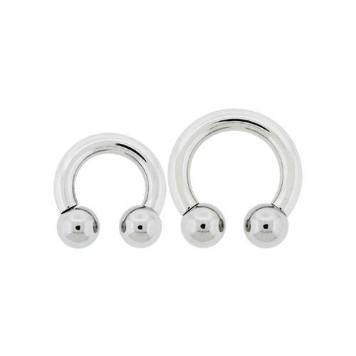 CIRCULAR BARBELL | HORSESHOE Internally Threaded Circular Barbell Horseshoe - 1 Piece #SPLT#6 -Rebel Bod-RebelBod