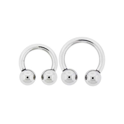CIRCULAR BARBELL | HORSESHOE Internally Threaded Circular Barbell Horseshoe - 1 Piece #SPLT#6 -Rebel Bod-RebelBod