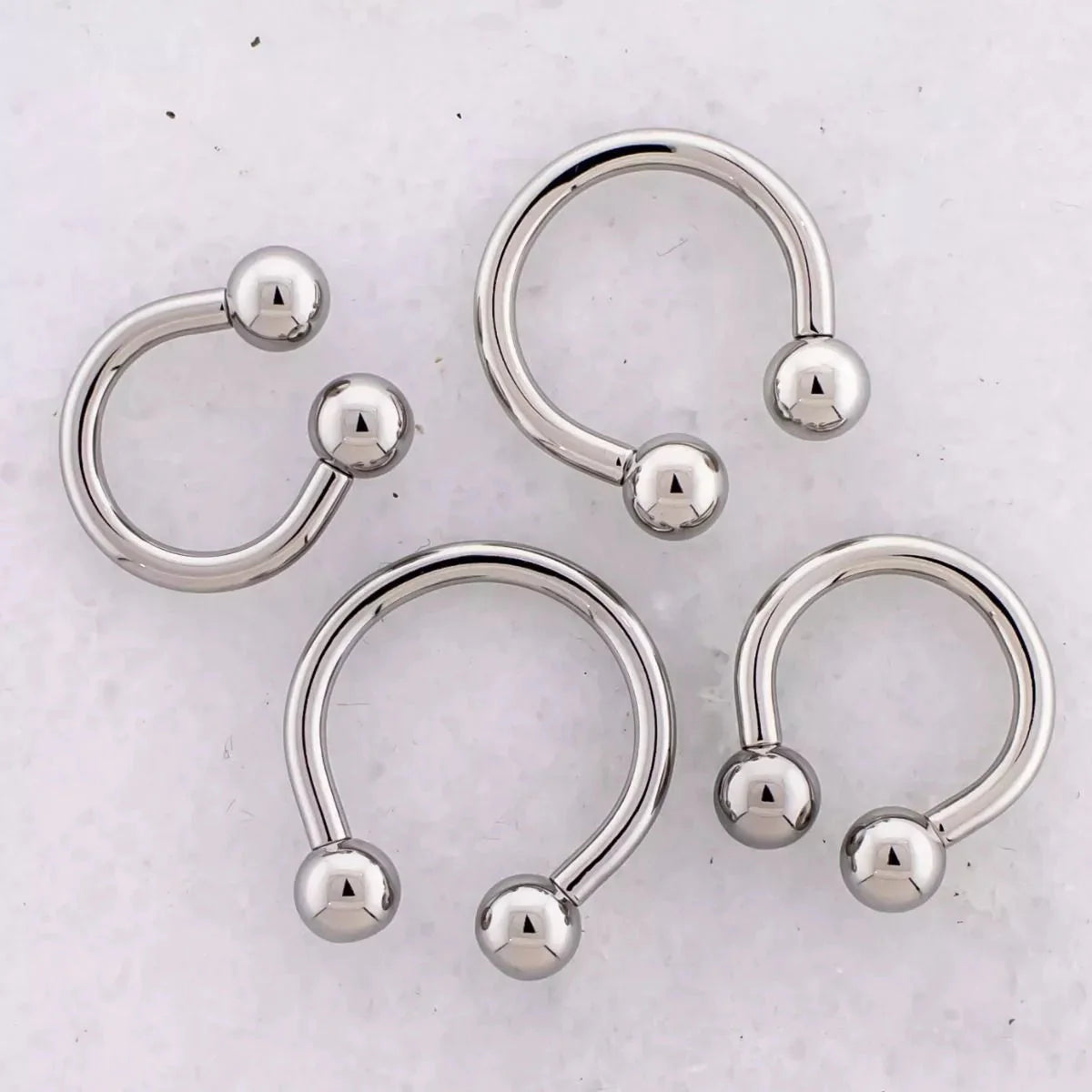 CIRCULAR BARBELL | HORSESHOE Internally Threaded Circular Barbell Horseshoe #SPLT#6 -Rebel Bod-RebelBod