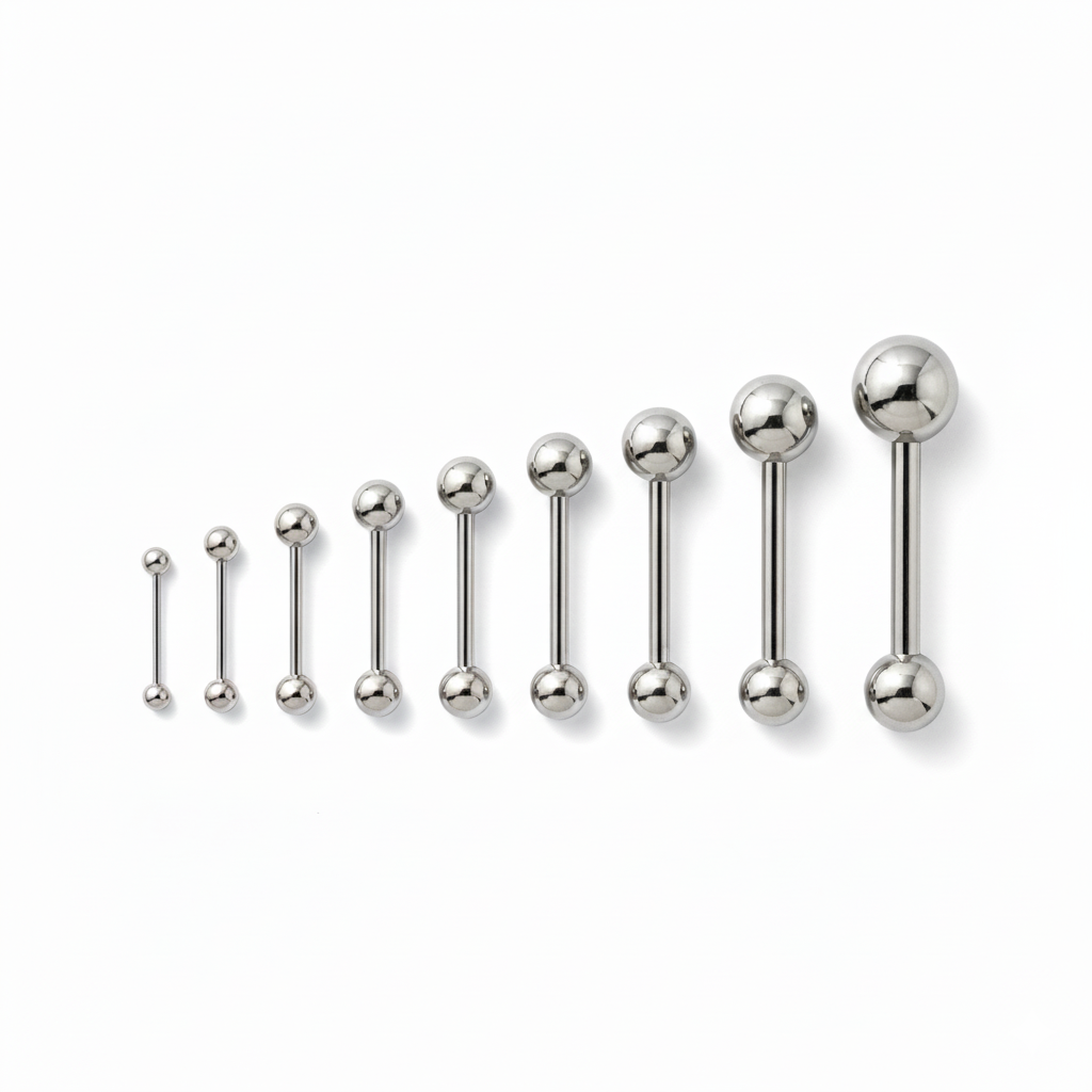 STRAIGHT BARBELL Internally Threaded Titanium Straight Barbell - 1 Piece -Rebel Bod-RebelBod