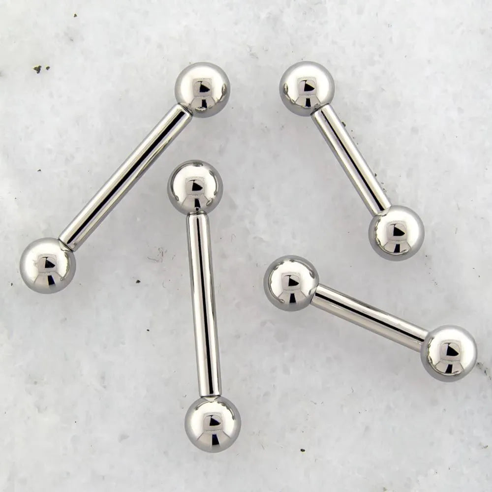 STRAIGHT BARBELL Internally Threaded Titanium Straight Barbell - 1 Piece -Rebel Bod-RebelBod