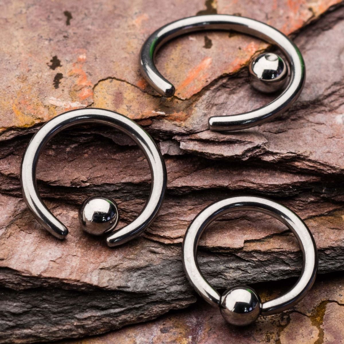 Niobium CBR Captive Bead Ring Titanium Ball rni -Rebel Bod-RebelBod
