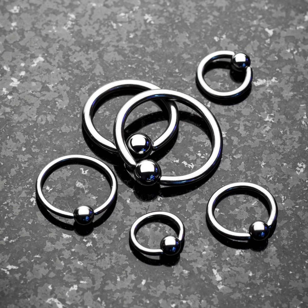 Niobium CBR Captive Bead Ring Titanium Ball rni -Rebel Bod-RebelBod