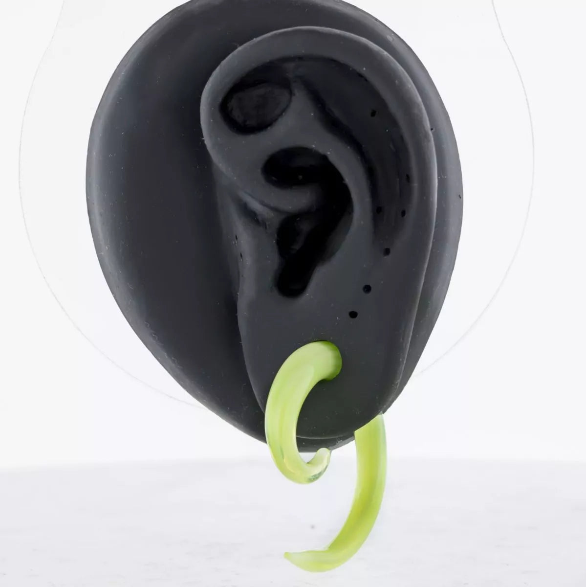 Tapers - Spirals Slyme (Transparent Neon Green) Borosilicate Glass Spirals - 1 Piece #SPLT#2 -Rebel Bod-RebelBod