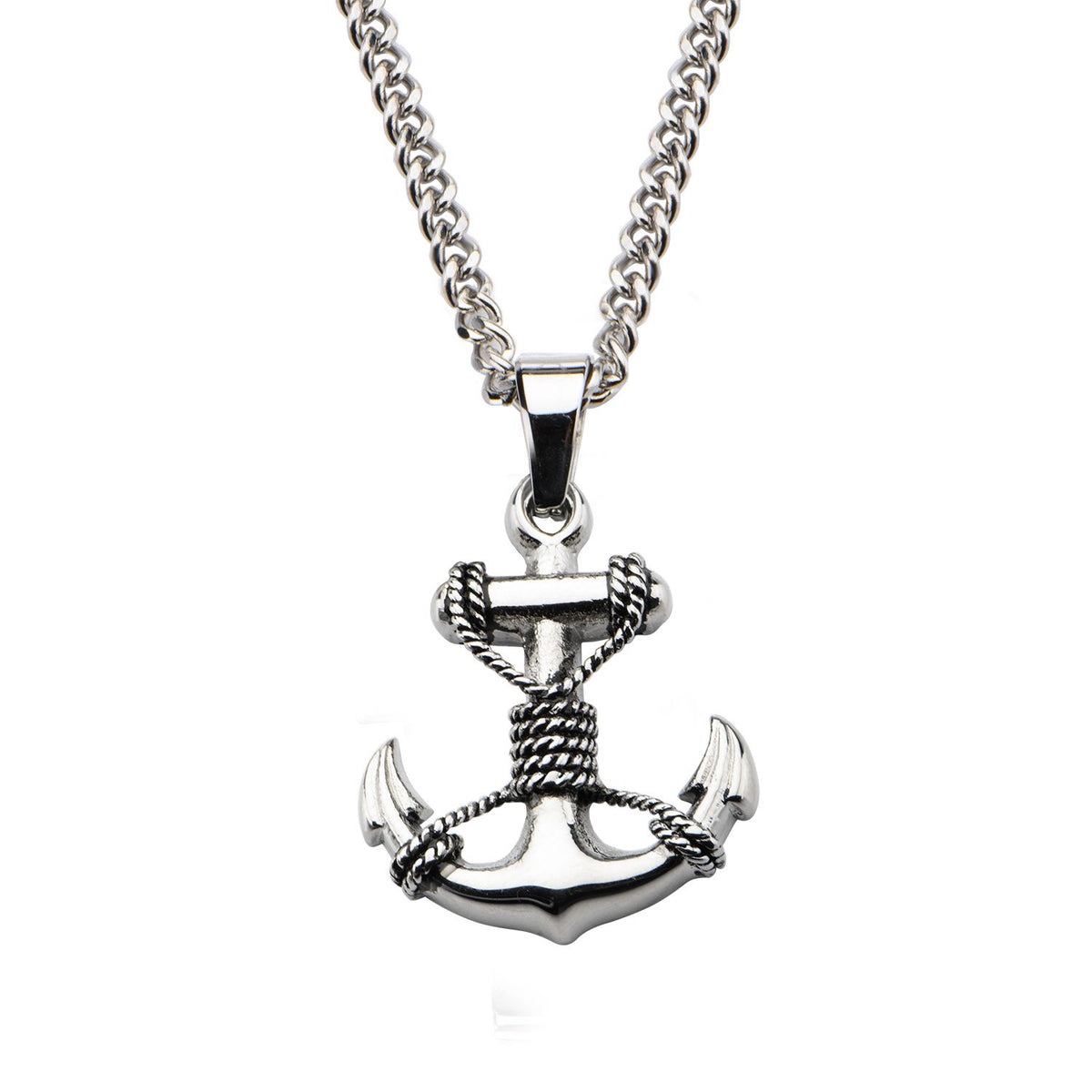 Stainless Steel Anchor Pendant Chain ssp15103nk -Rebel Bod-RebelBod