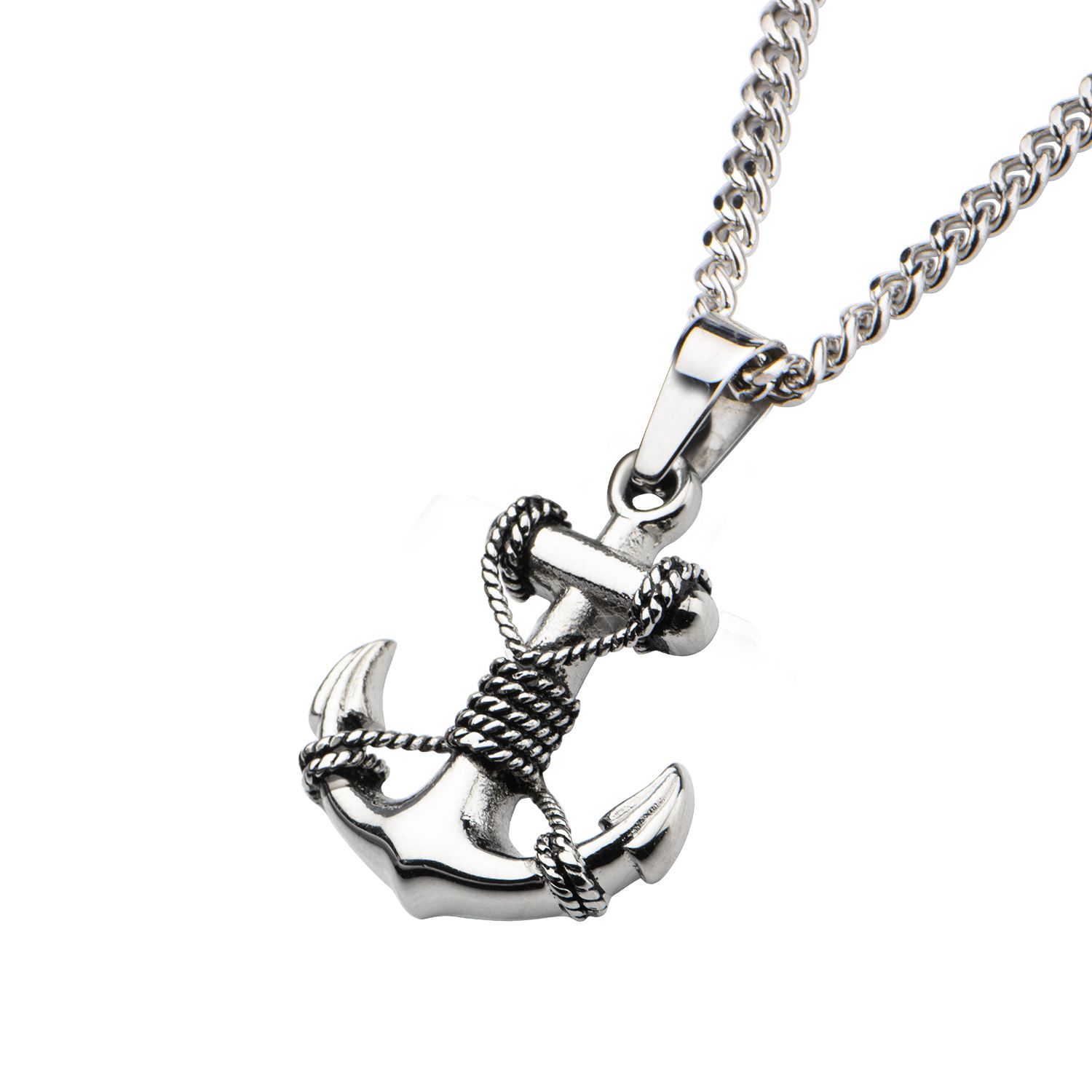 Stainless Steel Anchor Pendant Chain ssp15103nk -Rebel Bod-RebelBod