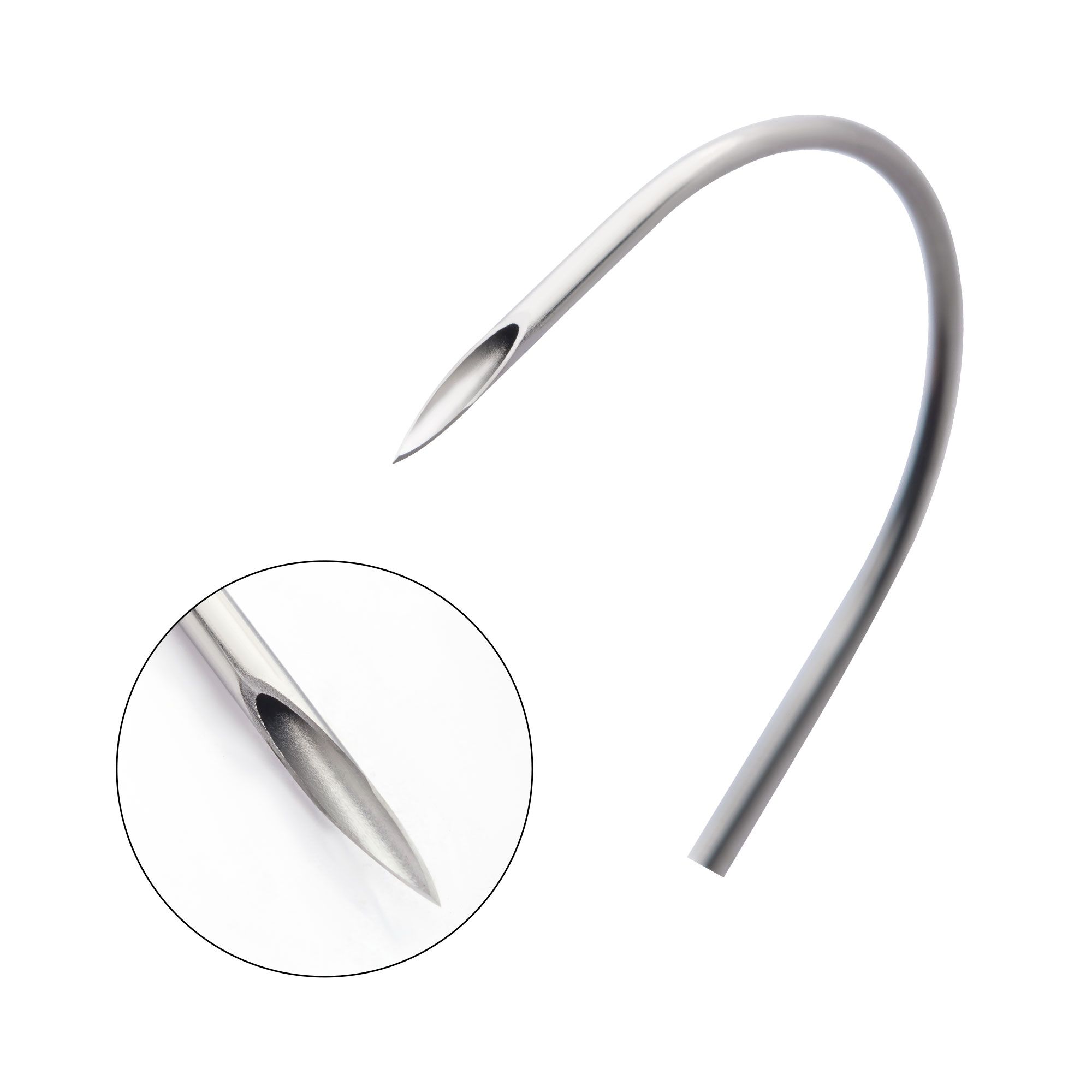 Sterilized Tri-Bevel Laser Sharpened Curved Needles. 40pcs per pack - 1 Pack -Rebel Bod-RebelBod