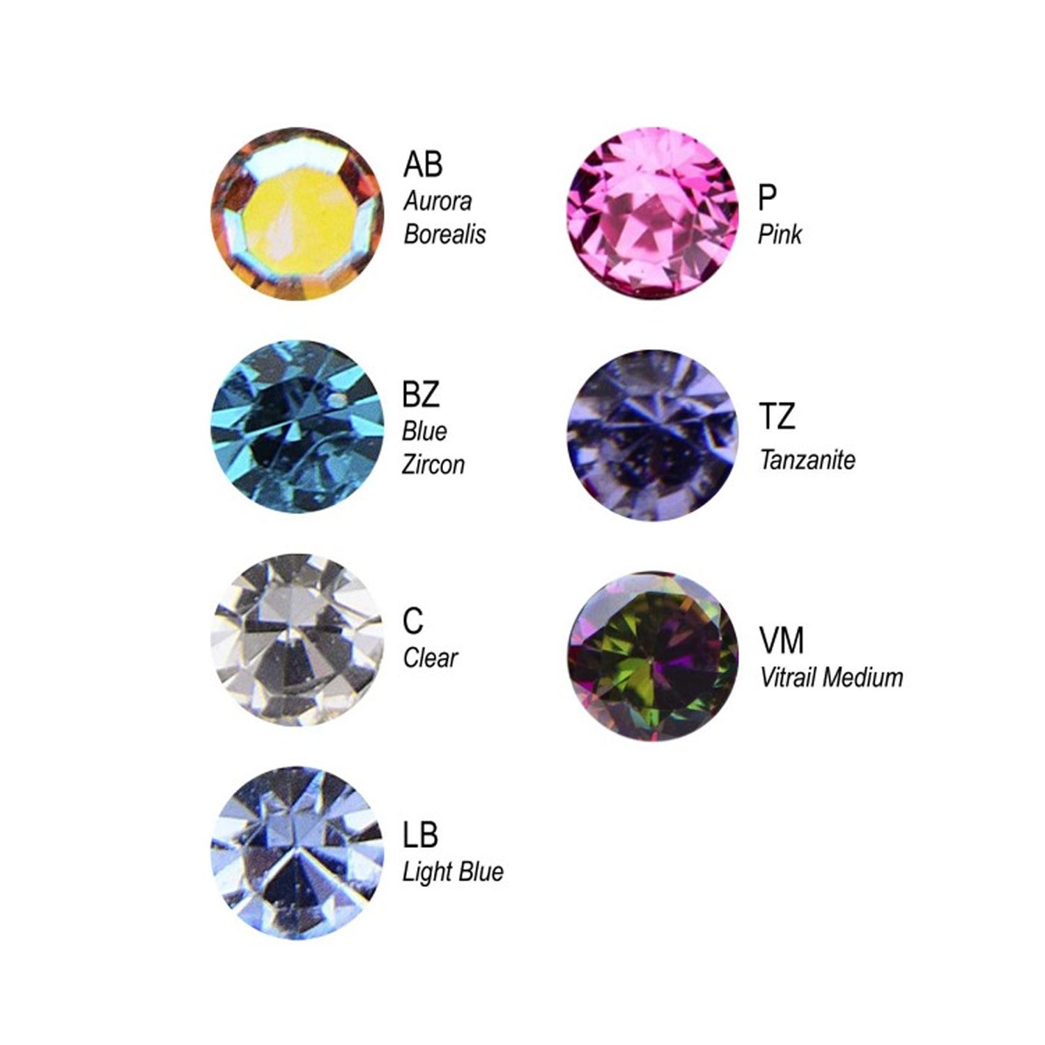 Titanium 2mm Bezel Set Austrian Crystal Nose Pin tilft -Rebel Bod-RebelBod