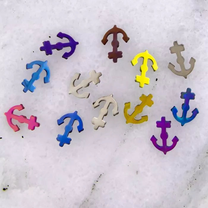 Body Jewelry Parts Titanium Anchor Replacement End - 1 Piece -Rebel Bod-RebelBod