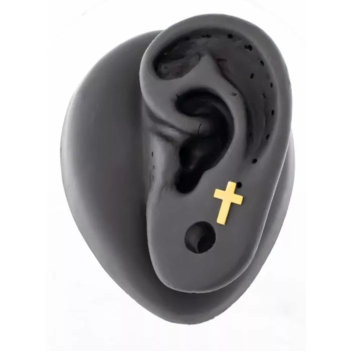 Body Jewelry Parts Titanium Cross Replacement End - 1 Piece -Rebel Bod-RebelBod