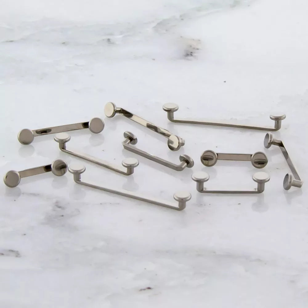 SURFACE BARBELL Titanium Flat Surface Barbell Internally Threaded 2mm Rise High Polished - 1 Piece -Rebel Bod-RebelBod