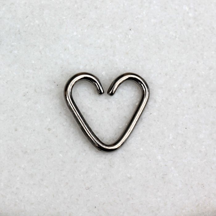 Cartilage Earring - Cartilage Hoop Titanium Heart Shaped Cartilage / Tragus Earring - 1 Piece -Rebel Bod-RebelBod