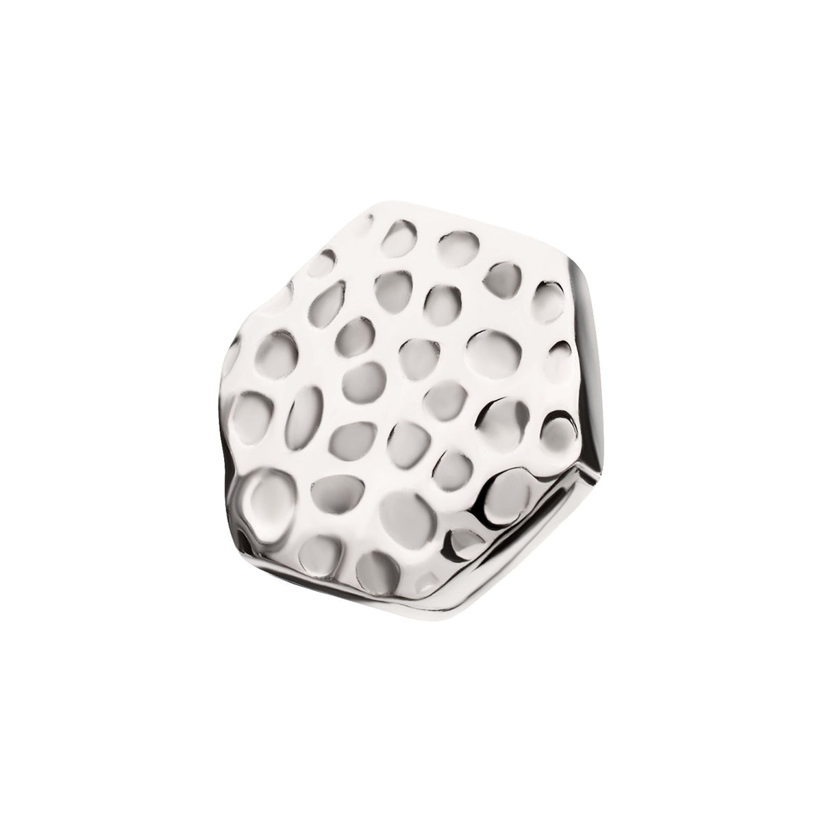 Titanium Internally Threaded Hammered Hexagon Top titd515-6 -Rebel Bod-RebelBod