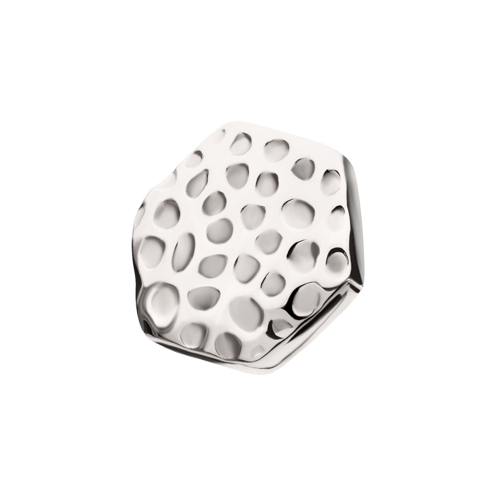 Titanium Internally Threaded Hammered Hexagon Top titd515-6 -Rebel Bod-RebelBod