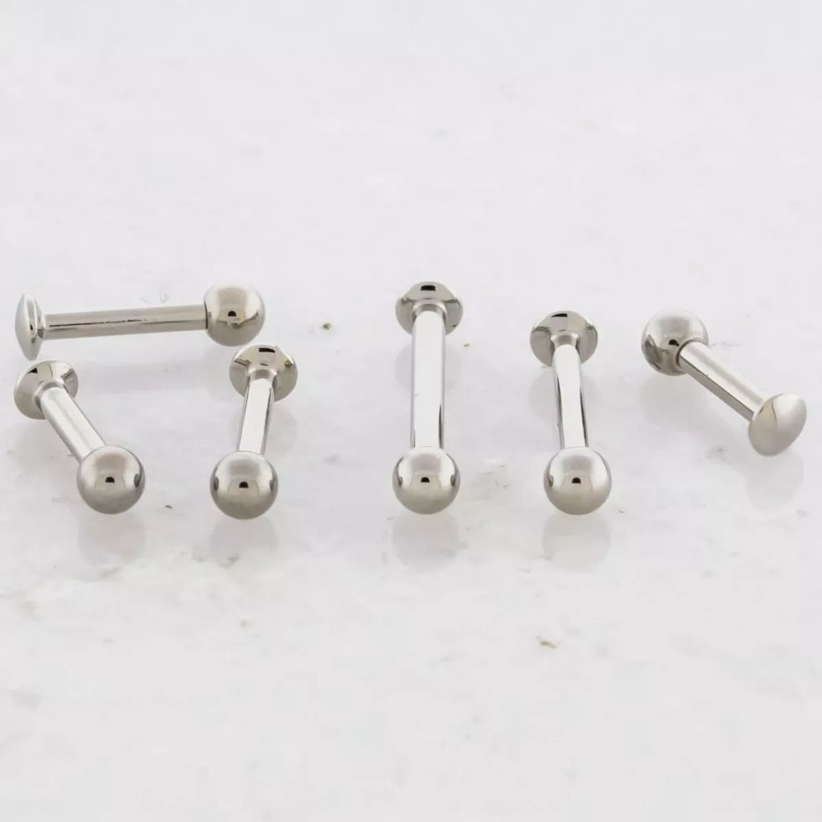 Titanium 2025 labret earrings
