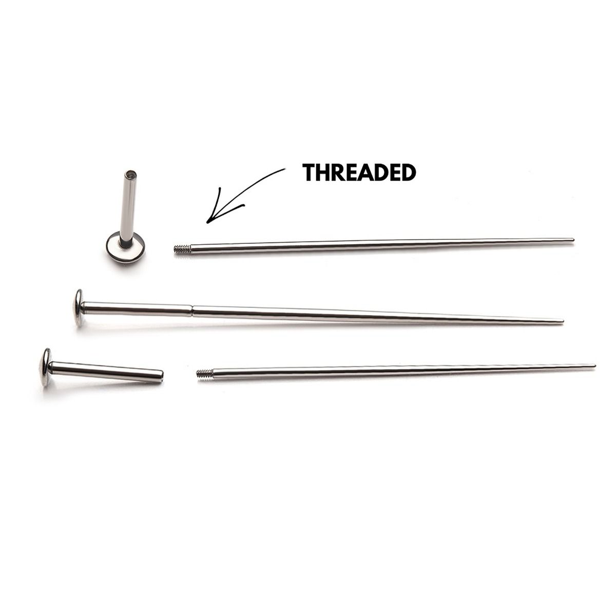 Titanium Internally Threaded Insertion Pin titaspt -Rebel Bod-RebelBod
