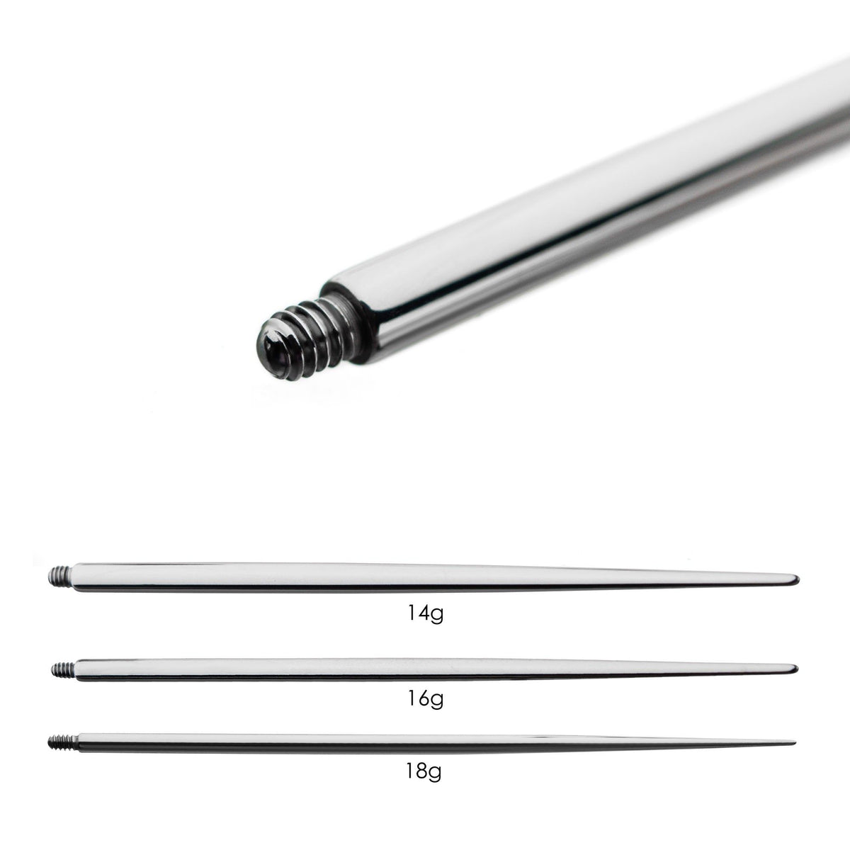 Titanium Internally Threaded Insertion Pin titaspt -Rebel Bod-RebelBod