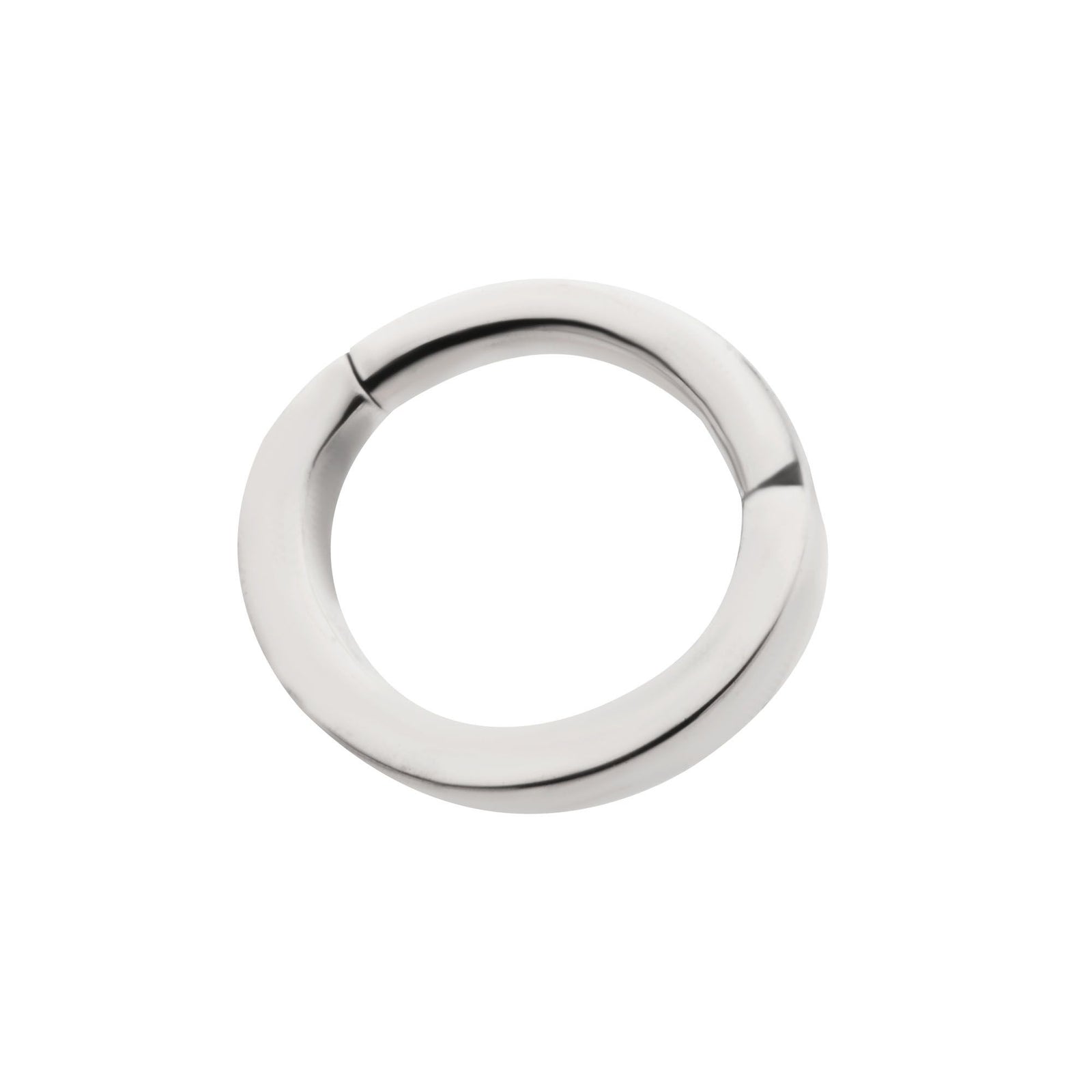 Titanium Oval Shape Hinged Segment Clicker tisgrhov16 -Rebel Bod-RebelBod