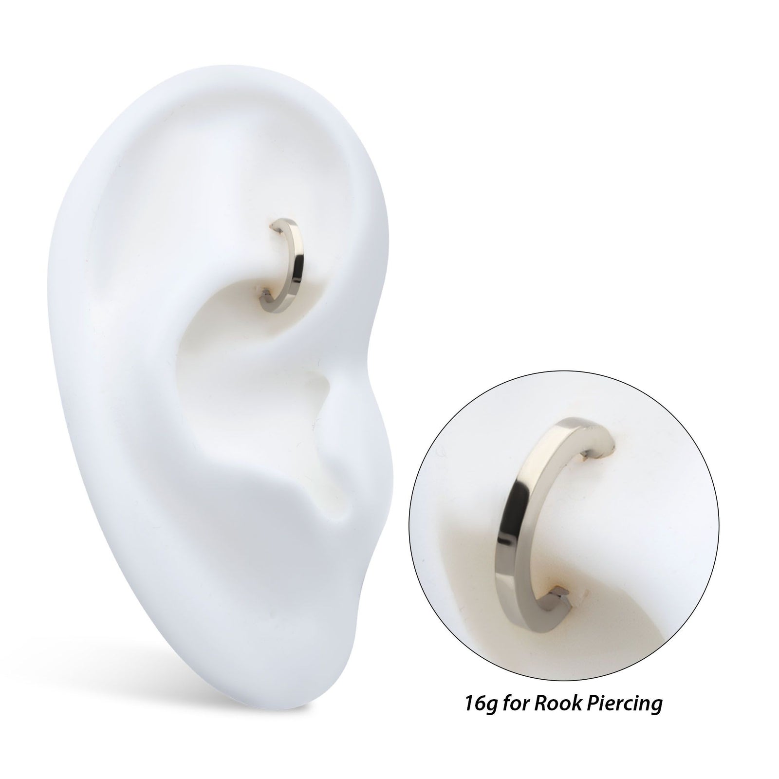 Titanium Oval Shape Hinged Segment Clicker tisgrhov16 -Rebel Bod-RebelBod