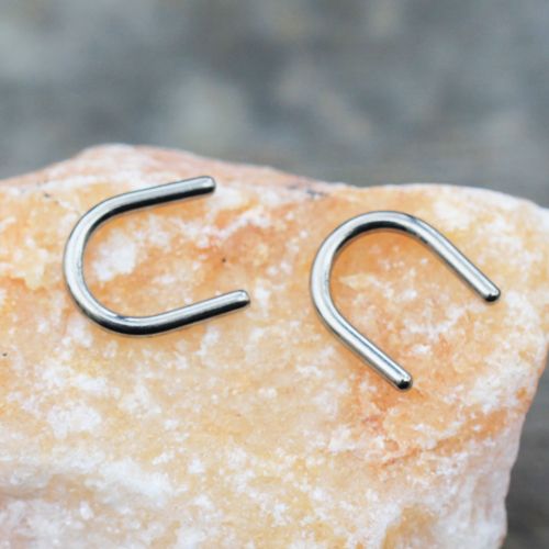 Retainer Inlay Titanium Titanium Septum Retainer Septum Staple - Rebel Bod