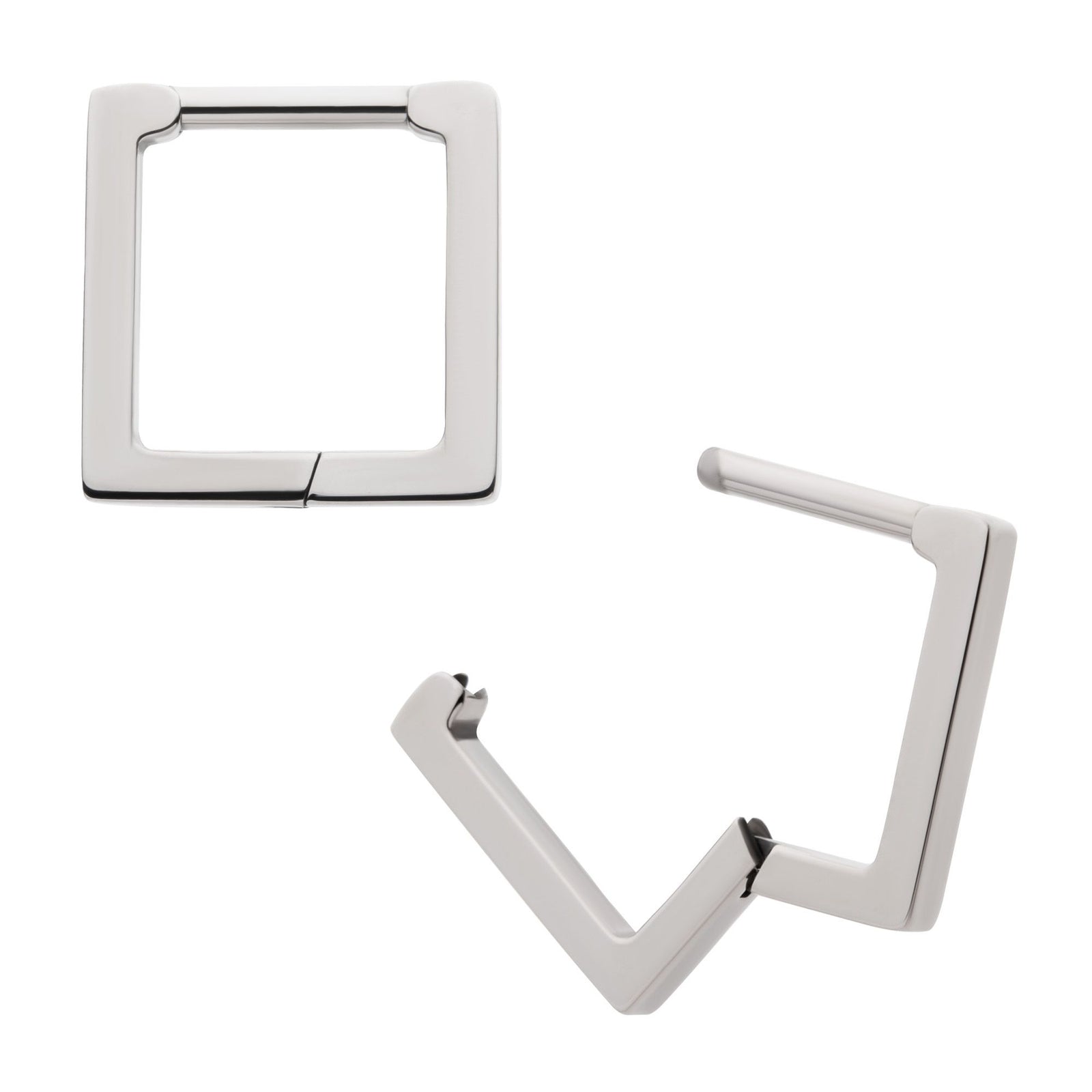 Titanium Square Hinged Segment Clicker tisgrhs26 -Rebel Bod-RebelBod