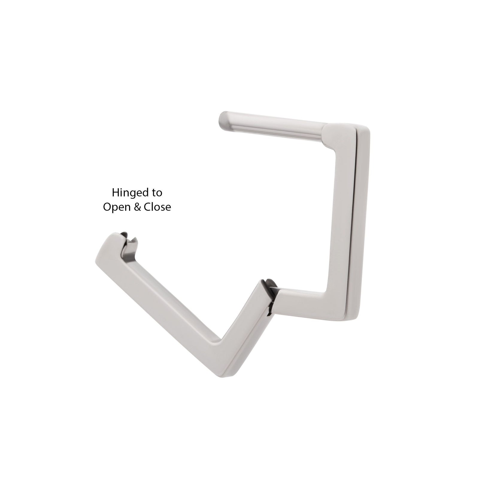 Titanium Square Hinged Segment Clicker tisgrhs26 -Rebel Bod-RebelBod