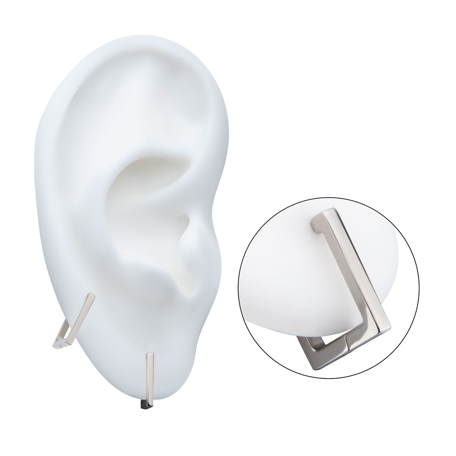 Titanium Square Hinged Segment Clicker tisgrhs26 -Rebel Bod-RebelBod