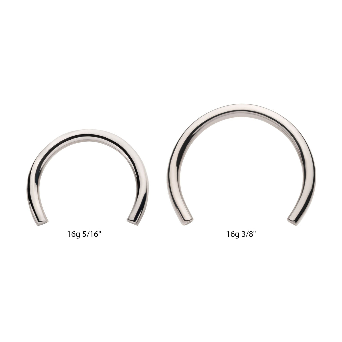 Titanium Threadless Circular Bar Only titlshs61 -Rebel Bod-RebelBod