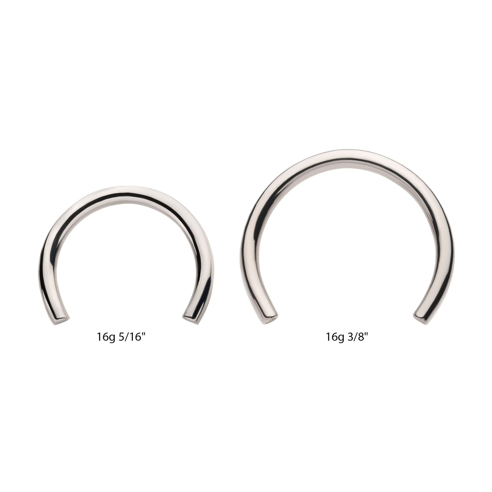 Titanium Threadless Circular Bar Only titlshs61 -Rebel Bod-RebelBod