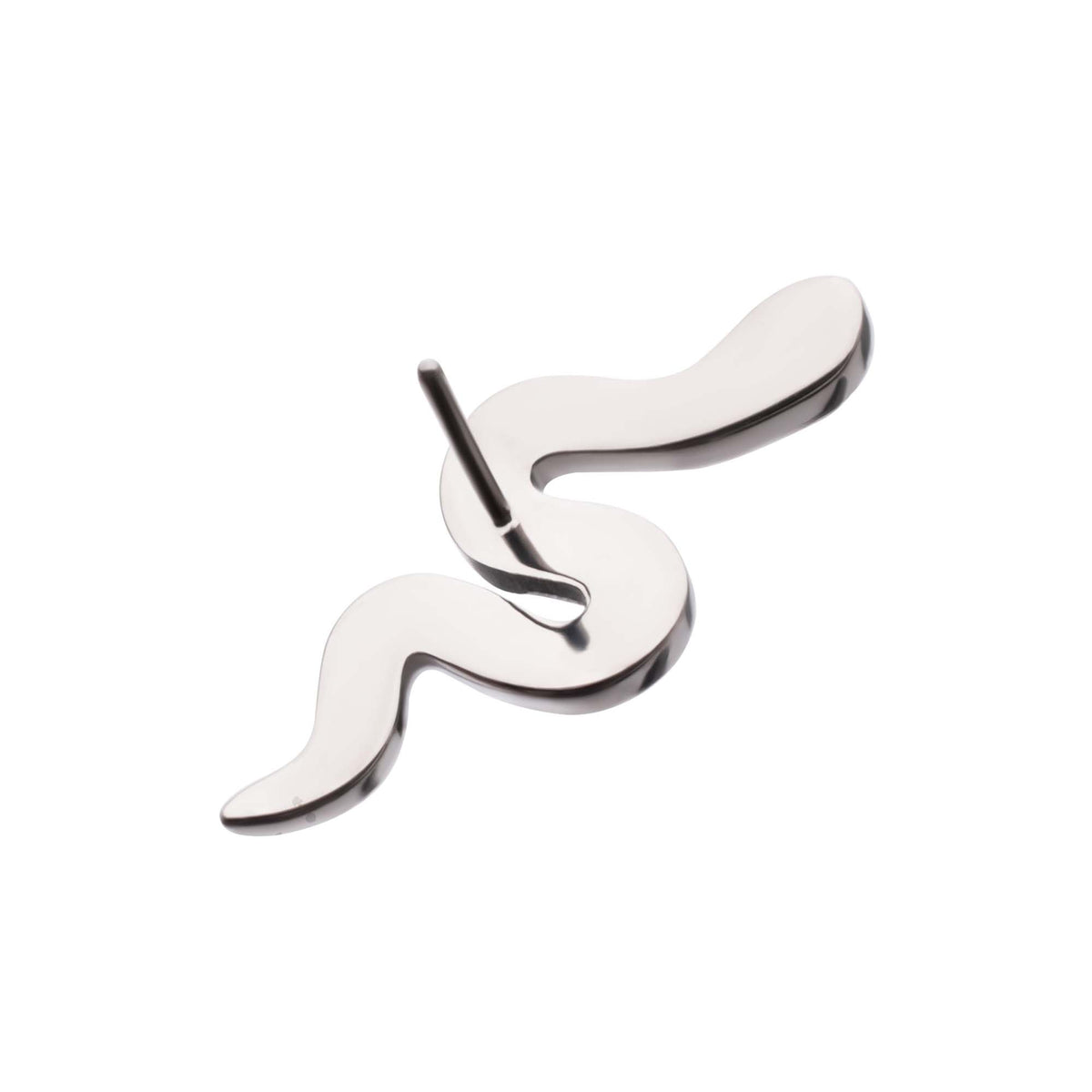Titanium Threadless Prong Set 9-Gem Snake Top titls8481c -Rebel Bod-RebelBod