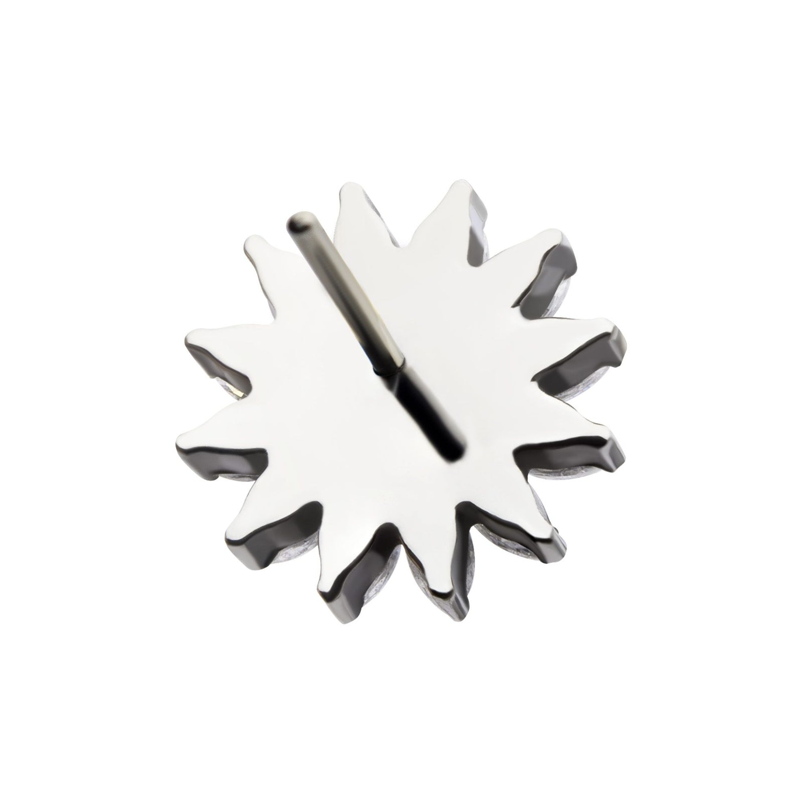 Titanium Threadless Prong Set Marquise Gem Sunflower Top titls880c -Rebel Bod-RebelBod