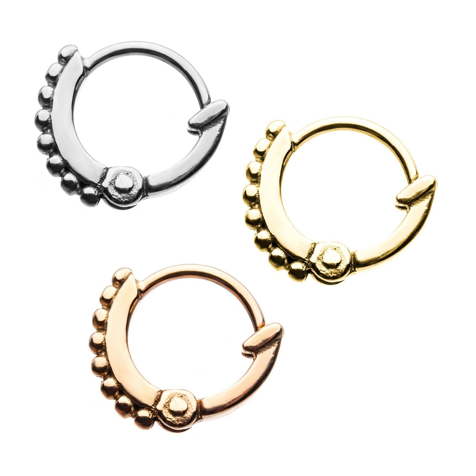 1.4mm thick and 6mm Pin Ball Hinged Cartilage Earring - 1 Piece