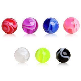 10 pcs UV Coated Marble Ball Package - 1 Pack