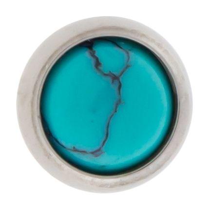 10g, 12g & 14g Titanium Cabochon Disc Internally Threaded - 1 Piece -Rebel Bod-RebelBod