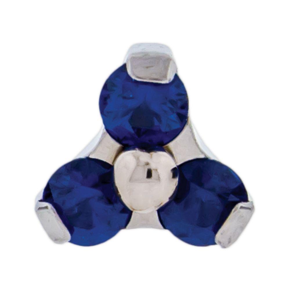 10g, 12g & 14g Titanium Trinity Gem Replacement Heads - 1 Piece -Rebel Bod-RebelBod