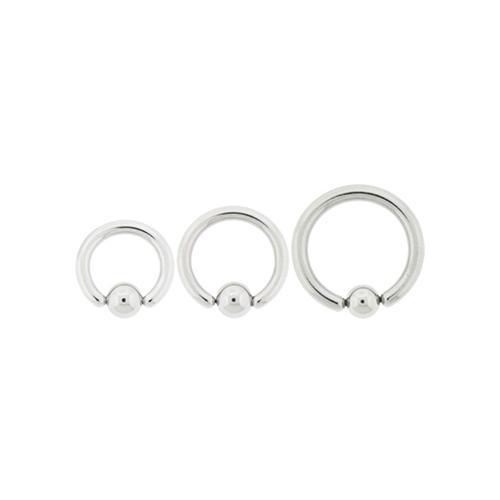 CAPTIVE BEAD RING 10g Steel Captive Bead Ring - 1 Piece ^ -Rebel Bod-RebelBod