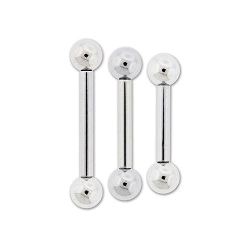STRAIGHT BARBELL 10g Steel Externally Threaded Barbells - 1 Piece -Rebel Bod-RebelBod