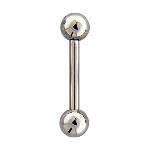 STRAIGHT BARBELL 10g Steel Externally Threaded Barbells - 1 Piece -Rebel Bod-RebelBod