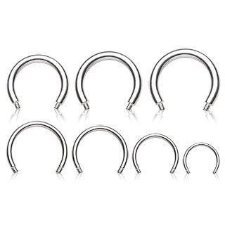 10pcs Package of  Threaded Horse Shoes Circular Barbell Shaped Bar - 1 Pack